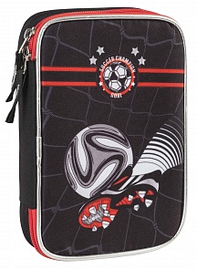 Пенал с канцтоварами Чемпион по футболу, черный (Target, 17881)